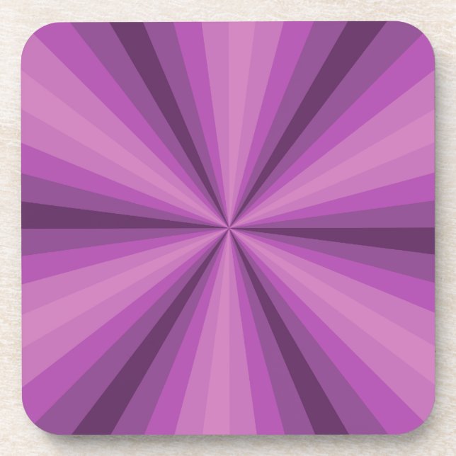 Lila optisches Illusion-Notebook Getränkeuntersetzer (Vorderseite)