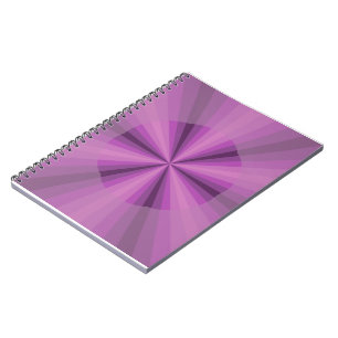 Lila optisches Illusion-Notebook Notizblock