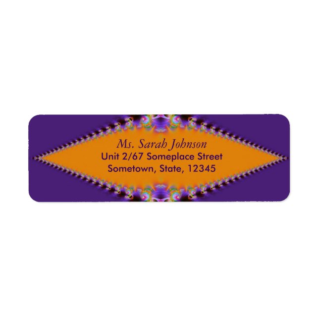 Lila Orange : Fraktal Lace : (Vorne)