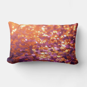 Lila Orange Glitter Hintergrund-77996 Lendenkissen