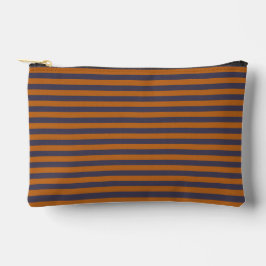 Lila Orange Streifen Muster Klein Zubehörtasche