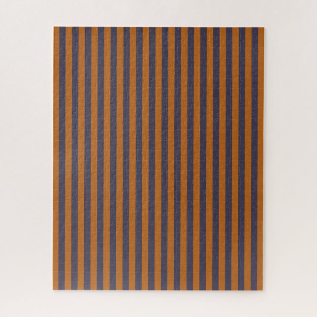 Lila Orange Streifenmuster (Vertikal)