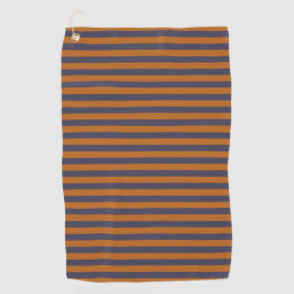 Lila Orange Streifenmuster Golfhandtuch