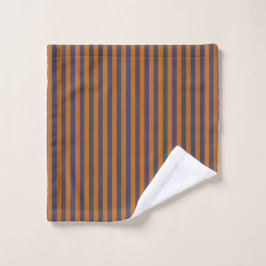 Lila Orange Streifenmuster Waschlappen