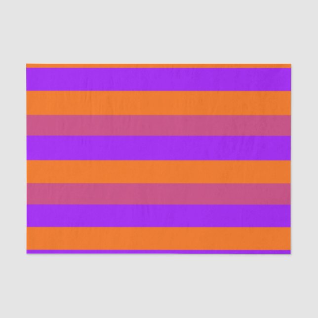 Lila, orangefarbene und rosa Streifen Seidenpapier (Vorderseite)
