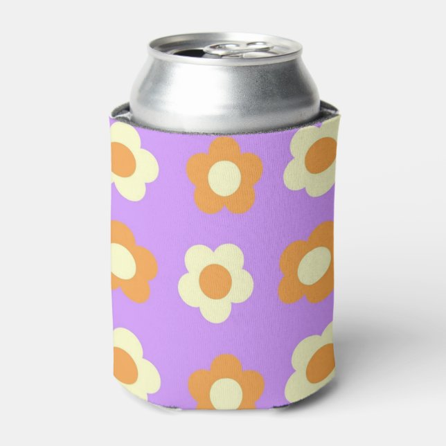 Lila Orangefarbener Chic Drink Sommer Dosenkühler (Kanne Vorderseite)