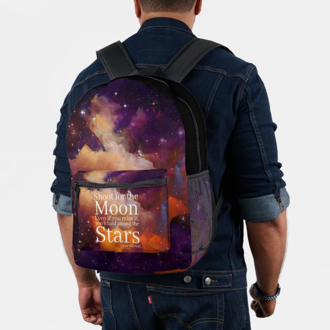 Lila Orangennebel Inspiration Bedruckter Rucksack (Insitu (Modell))