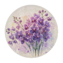 Lila Orchid Bouquet Wasserfarbe