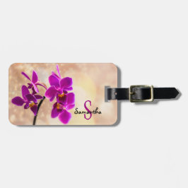 Lila Orchid-Gepäckanhänger Gepäckanhänger