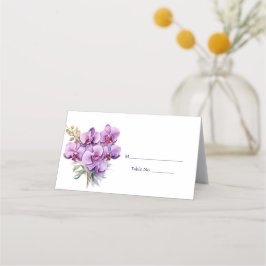 Lila Orchid Guest Tischnummer Platzkarte