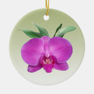 Lila Orchid Keramik Ornament