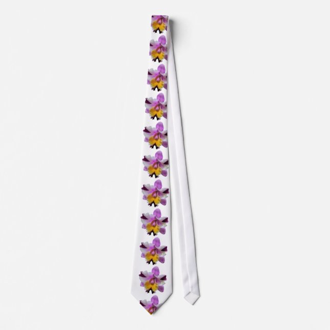 Lila Orchid Necktie Krawatte (Vorderseite)
