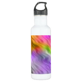 Lila Orchid Wavy Textur Trinkflasche