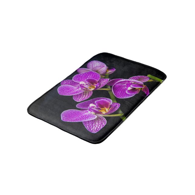 Lila Orchidee Badematte (Schrägansicht)