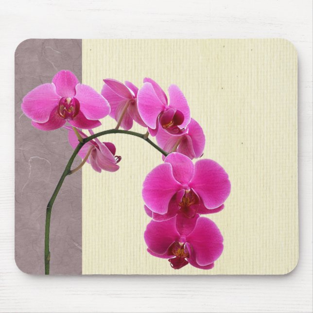 Lila Orchidee Mousepad (Vorne)