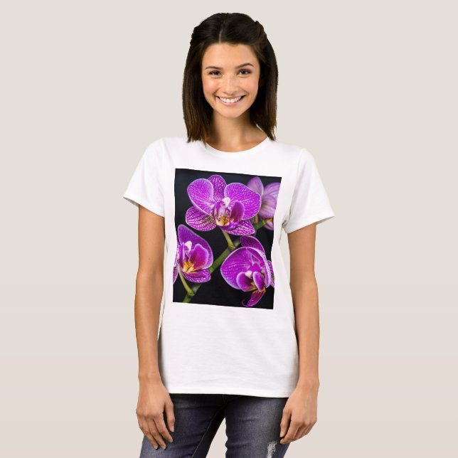 Lila Orchidee T-Shirt (Vorne ganz)