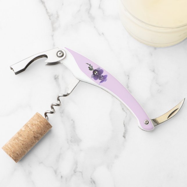 Lila Orchideen-Blume, Kellnermesser (Vorderseite)