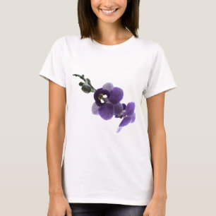 Lila Orchideen-Blume T-Shirt