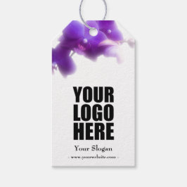 Lila Orchideen Geschenkanhänger