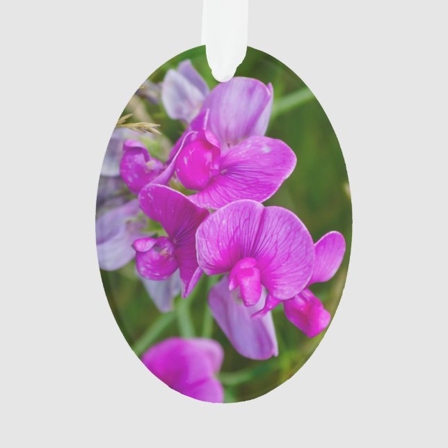 Lila Orchideen Ornament (Rückseite)