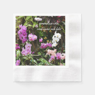 Lila Orchideen Papier Napkins Serviette