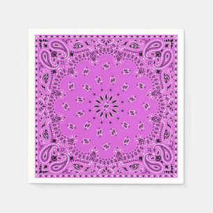 Lila Orchideen-Rosa-Paisleybandana-Schal GRILLEN Serviette