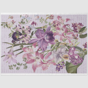 Lila Orchideen Seidenpapier