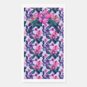 Lila Orchideen Serviette
