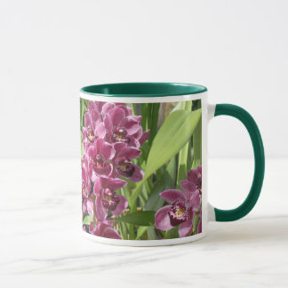lila Orchideen Tasse