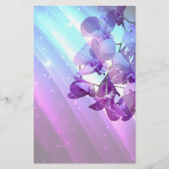 lila Orchideenhochzeit (Vorderseite)