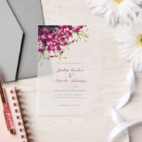 Lila Orchideenhochzeit Botanisches Foto
