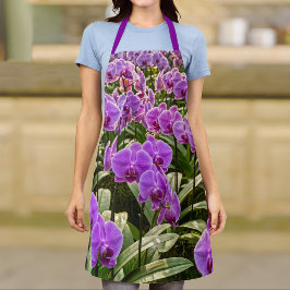Lila-Orchis-Schürze Schürze