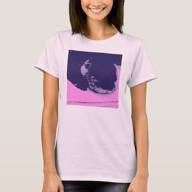 Lila Otter T-Shirt (Vorderseite)