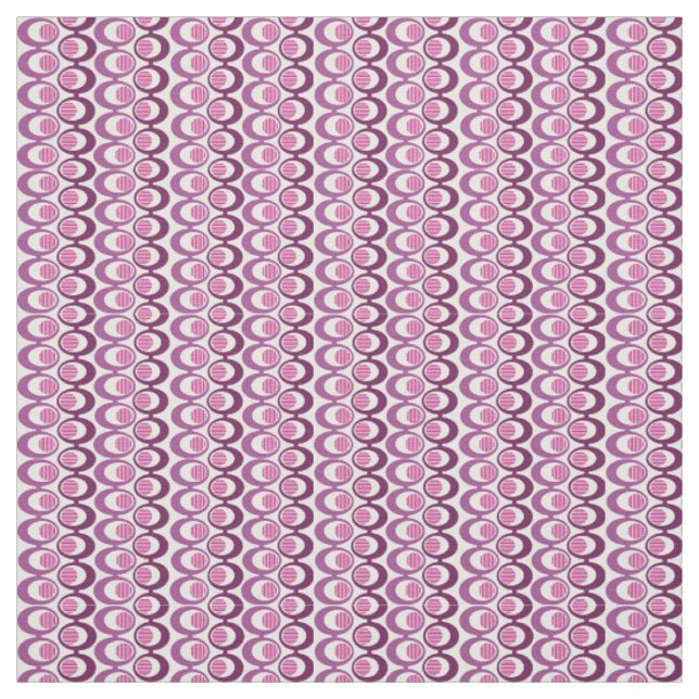 Lila Oval-Streichungen Stoff (Muster)