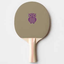 Lila Owl Ping Pong Paddle Tischtennis Schläger