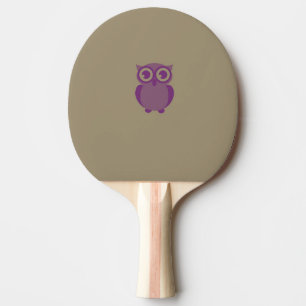 Lila Owl Ping Pong Paddle Tischtennis Schläger