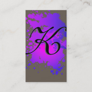Lila Paint Splash Business Card ( Farbtöne) Visitenkarte