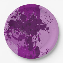 Lila Paint-Spritzer - Hochzeitsfeier -