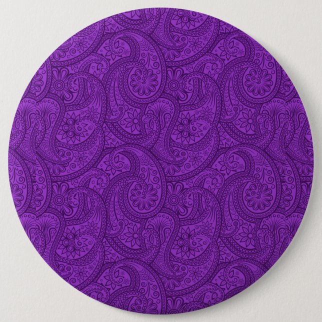 Lila Paisley Button (Vorderseite)