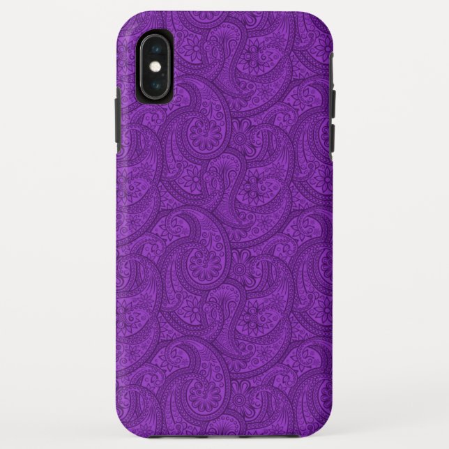 Lila Paisley Case-Mate iPhone Hülle (Rückseite)