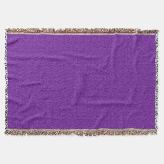 Lila Paisley Decke (Vorderseite)