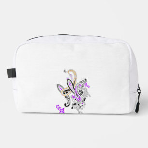 Lila Paisley-Dopp-Kit-Kulturbeutel Waschbeutel