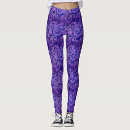 Lila Paisley Leggings