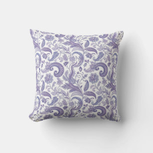 Lila Paisley Pattern Kissen