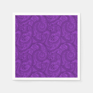 Lila Paisley Serviette