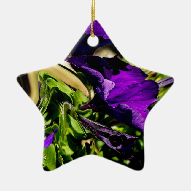 Lila Panik Keramikornament (Vorne)