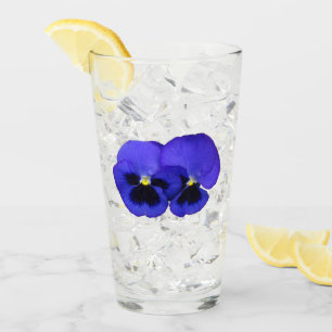 Lila Pansy Blume Glas