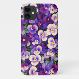 Lila Pansy Blume Telefoncase Case-Mate iPhone Hülle