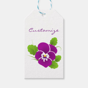 Lila Pansy Blume Thunder_Cove Geschenkanhänger