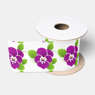 Lila Pansy Blume Thunder_Cove Satinband